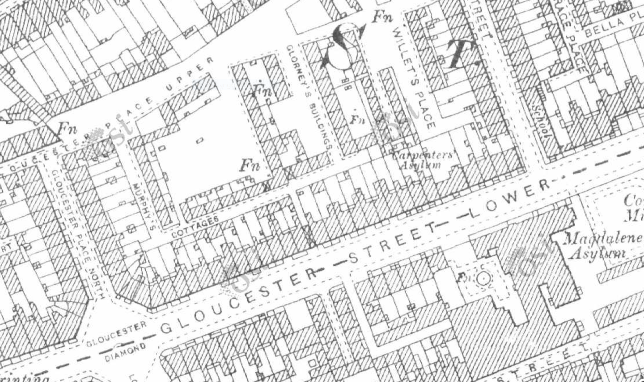 Map of Willet's Place